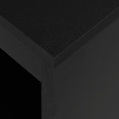 Baaripöytä hyllyllä musta 110x50x103 cm