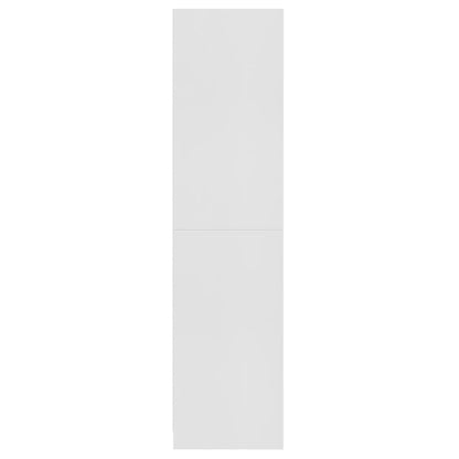 Vaatekaappi valkoinen 100x50x200 cm lastulevy