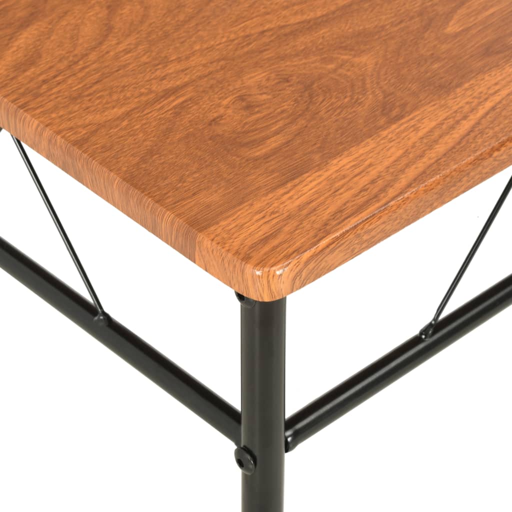 Ruokapöydän tuolit 2 kpl ruskea MDF
