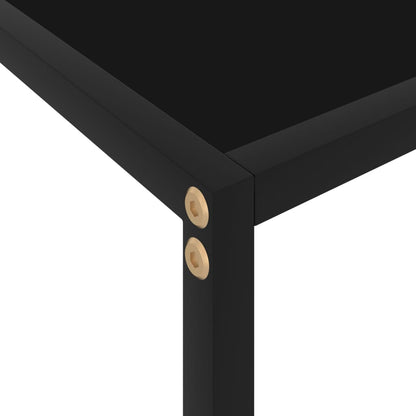 Konsolipöytä musta 80x35x75 cm karkaistu lasi