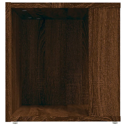 Sivupöytä ruskea tammi 33x33x34,5 cm