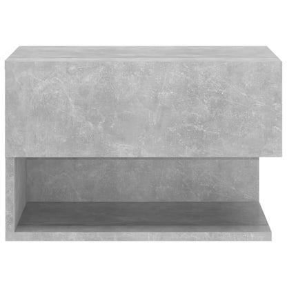 Seinäkiinnitettävä yöpöytä betoninharmaa