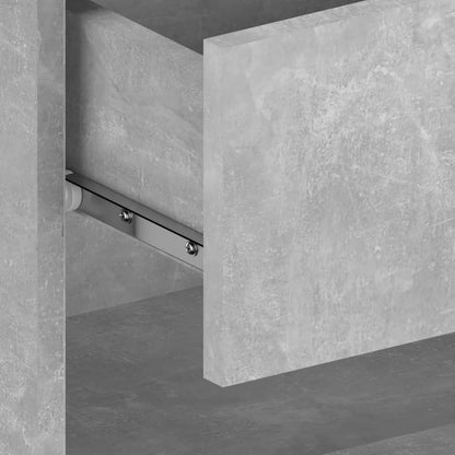 Seinäkiinnitettävä yöpöytä betoninharmaa