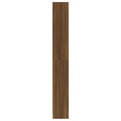 5-kerroksinen Kirjahylly ruskea tammi 80x24x175 cm tekninen puu